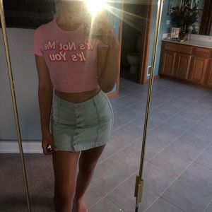 Denim skirt